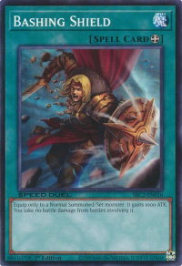 Bashing Shield - Speed Duel: Battle City Finals (SBC2) #SBC2-ENF16 - Common / Short Print YuGiOh Trading Card