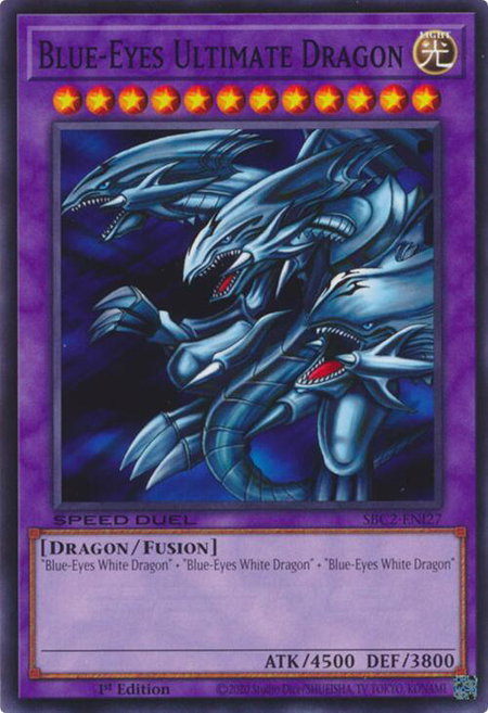Blue-Eyes Ultimate Dragon - Speed Duel: Battle City Finals YuGiOh trading card