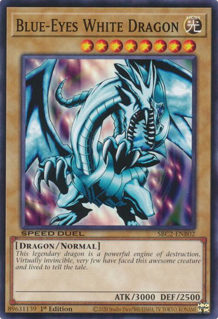 Blue-Eyes White Dragon - Speed Duel: Battle City Finals YuGiOh trading card