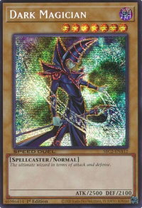 Dark Magician (PSR) - Speed Duel: Battle City Finals (SBC2) #SBC2-ENA12 - Prismatic Secret Rare YuGiOh Trading Card
