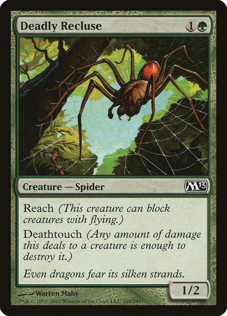 Deadly Recluse - Magic 2013 (M13) Magic: The Gathering trading card