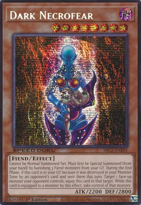 Dark Necrofear (PSR) - Speed Duel: Battle City Finals YuGiOh trading card