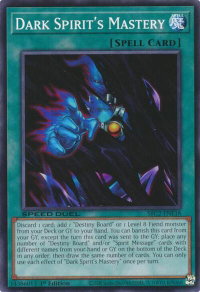 Dark Spirit's Mastery - Speed Duel: Battle City Finals (SBC2) #SBC2-ENE18 - Common / Short Print YuGiOh Trading Card