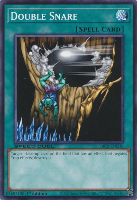 Double Snare - Speed Duel: Battle City Finals YuGiOh trading card
