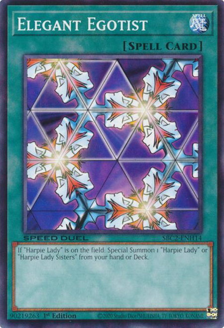 Elegant Egotist - Speed Duel: Battle City Finals YuGiOh trading card