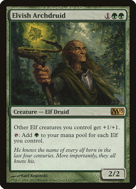 Elvish Archdruid - Magic 2013 (M13) Magic: The Gathering trading card