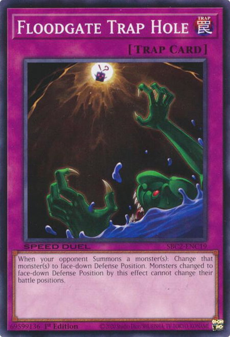 Floodgate Trap Hole - Speed Duel: Battle City Finals YuGiOh trading card