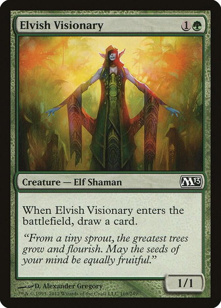 Elvish Visionary - Magic 2013 (M13) Magic: The Gathering trading card