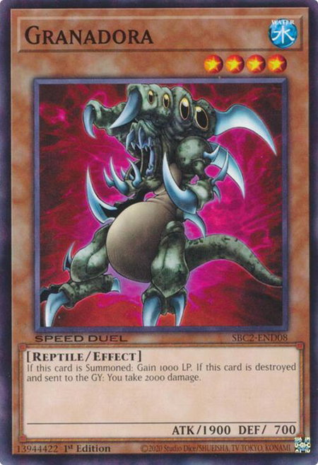 Granadora - Speed Duel: Battle City Finals YuGiOh trading card