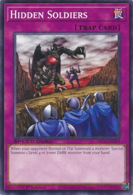 Hidden Soldiers - Speed Duel: Battle City Finals YuGiOh trading card