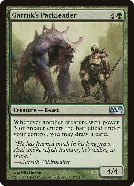 Garruk's Packleader - Magic 2013 (M13) Magic: The Gathering trading card