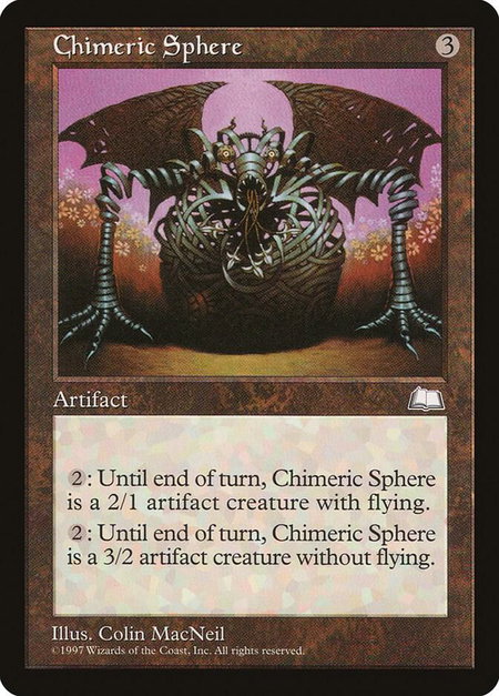 Chimeric Sphere - Weatherlight Magic: The Gathering trading card