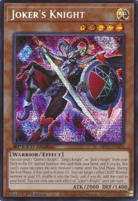 Joker's Knight (PSR) - Speed Duel: Battle City Finals (SBC2) #SBC2-ENA05 - Prismatic Secret Rare YuGiOh Trading Card