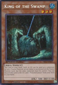 King of the Swamp (PSR) - Speed Duel: Battle City Finals (SBC2) #SBC2-ENI23 - Prismatic Secret Rare YuGiOh Trading Card