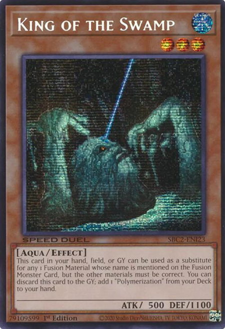 King of the Swamp (PSR) - Speed Duel: Battle City Finals YuGiOh trading card