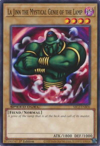 La Jinn the Mystical Genie of the Lamp - Speed Duel: Battle City Finals (SBC2) #SBC2-ENB06 - Common / Short Print YuGiOh Trading Card
