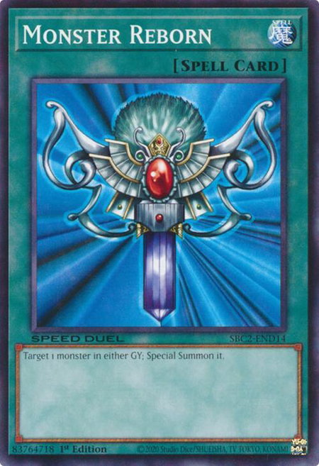 Monster Reborn (SBC2-END14) - Speed Duel: Battle City Finals YuGiOh trading card