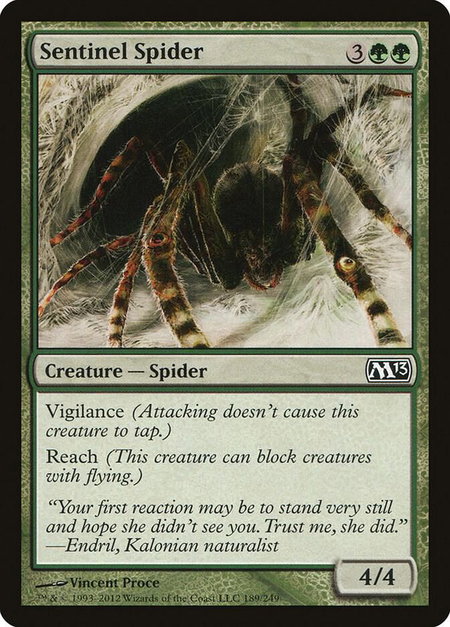 Sentinel Spider - Magic 2013 (M13) Magic: The Gathering trading card