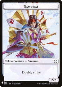 Samurai // Clue Double-Sided Token - The List Reprints (LIST) #2 // 40 - Token Magic: The Gathering Trading Card