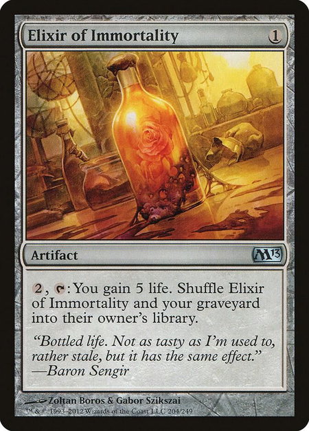 Elixir of Immortality - Magic 2013 (M13) Magic: The Gathering trading card
