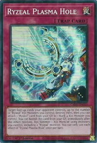 Ryzeal Plasma Hole (SR) - Crossover Breakers (CRBR) #CRBR-EN010 - Super Rare YuGiOh Trading Card