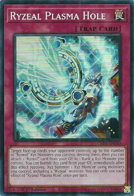 Ryzeal Plasma Hole (SR) - Crossover Breakers YuGiOh trading card