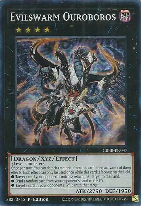 Evilswarm Ouroboros (SR) - Crossover Breakers YuGiOh trading card