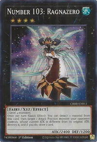Number 103: Ragnazero (SR) - Crossover Breakers (CRBR) #CRBR-EN011 - Super Rare YuGiOh Trading Card