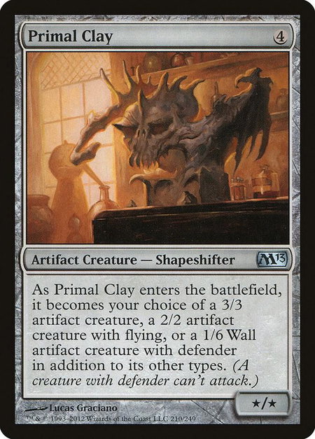 Primal Clay trading card from Magic 2013 (M13) Primal Clay - Magic 2013 (M13) Magic: The Gathering trading card