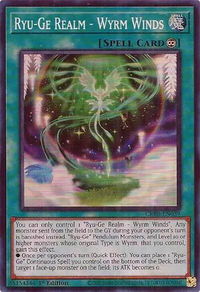 Ryu-Ge Realm - Wyrm Winds (SR) - Crossover Breakers (CRBR) #CRBR-EN039 - Super Rare YuGiOh Trading Card