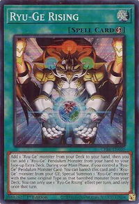 Ryu-Ge Rising (SR) - Crossover Breakers (CRBR) #CRBR-EN035 - Super Rare YuGiOh Trading Card