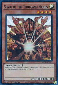 Senju of the Thousand Hands (SR) - Crossover Breakers (CRBR) #CRBR-EN041 - Super Rare YuGiOh Trading Card