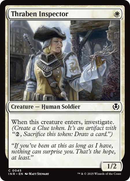 Thraben Inspector - Innistrad Remastered Magic: The Gathering trading card