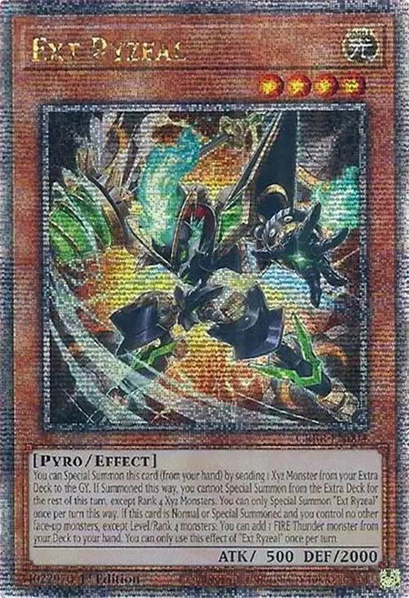 Ext Ryzeal (Quarter Century Secret Rare) - Crossover Breakers YuGiOh trading card