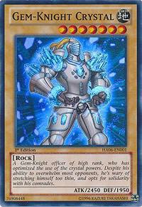Gem-Knight Crystal trading card from Hidden Arsenal 6: Omega Xyz Gem-Knight Crystal - Hidden Arsenal 6: Omega Xyz YuGiOh trading card