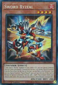 Sword Ryzeal (CR) - Crossover Breakers (CRBR) #CRBR-EN001 - Collector's Rare YuGiOh Trading Card