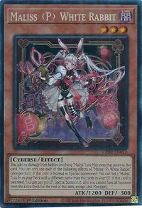 Maliss P White Rabbit (CR) - Crossover Breakers (CRBR) #CRBR-EN015 - Collector's Rare YuGiOh Trading Card