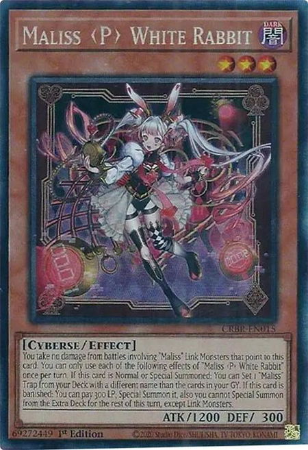 Maliss P White Rabbit (CR) - Crossover Breakers YuGiOh trading card