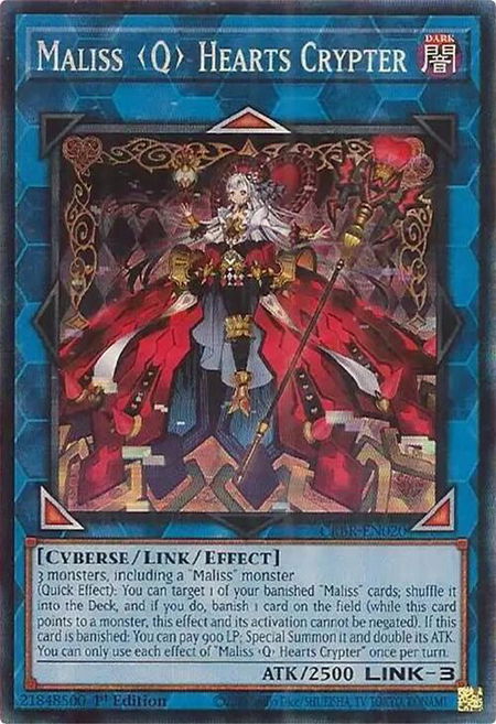 Maliss Q Hearts Crypter (CR) - Crossover Breakers YuGiOh trading card