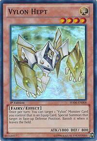 Vylon Hept - Hidden Arsenal 6: Omega Xyz (HA06) #HA06-EN008 - Super Rare YuGiOh Trading Card