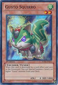 Gusto Squirro - Hidden Arsenal 6: Omega Xyz (HA06) #HA06-EN011 - Super Rare YuGiOh Trading Card