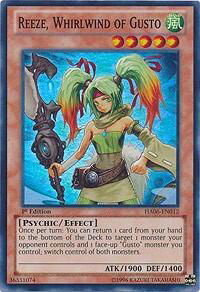 Reeze, Whirlwind of Gusto - Hidden Arsenal 6: Omega Xyz (HA06) #HA06-EN012 - Super Rare YuGiOh Trading Card