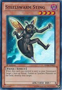 Steelswarm Sting - Hidden Arsenal 6: Omega Xyz (HA06) #HA06-EN015 - Super Rare YuGiOh Trading Card