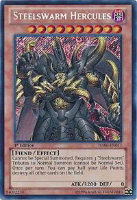 Steelswarm Hercules - Hidden Arsenal 6: Omega Xyz (HA06) #HA06-EN017 - Secret Rare YuGiOh Trading Card