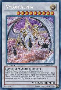 Vylon Alpha - Hidden Arsenal 6: Omega Xyz (HA06) #HA06-EN022 - Secret Rare YuGiOh Trading Card