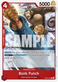 Bonk Punch - Emperors in the New World: 2nd Anniversary Tournament Cards (OP09 ANN) #OP09-010 - Common One Piece Trading Card