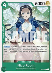 Nico Robin (033) - Emperors in the New World: 2nd Anniversary Tournament Cards (OP09 ANN) #OP09-033 - Common One Piece Trading Card