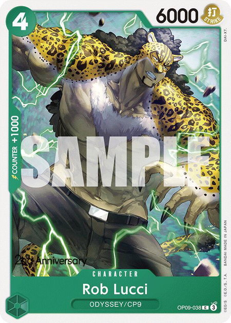 Rob Lucci (038) - Emperors in the New World: 2nd Anniversary Tournament Cards One Piece trading card