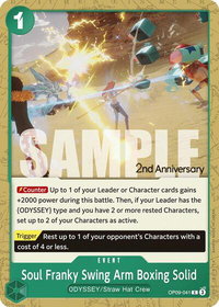 Soul Franky Swing Arm Boxing Solid - Emperors in the New World: 2nd Anniversary Tournament Cards (OP09 ANN) #OP09-041 - Common One Piece Trading Card