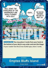 Emptee Bluffs Island - Emperors in the New World: 2nd Anniversary Tournament Cards (OP09 ANN) #OP09-060 - Common One Piece Trading Card
